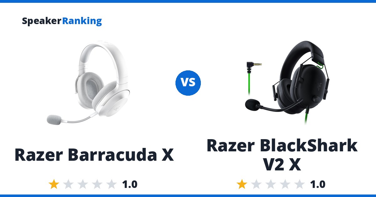 Razer Barracuda X vs Razer BlackShark V2 X