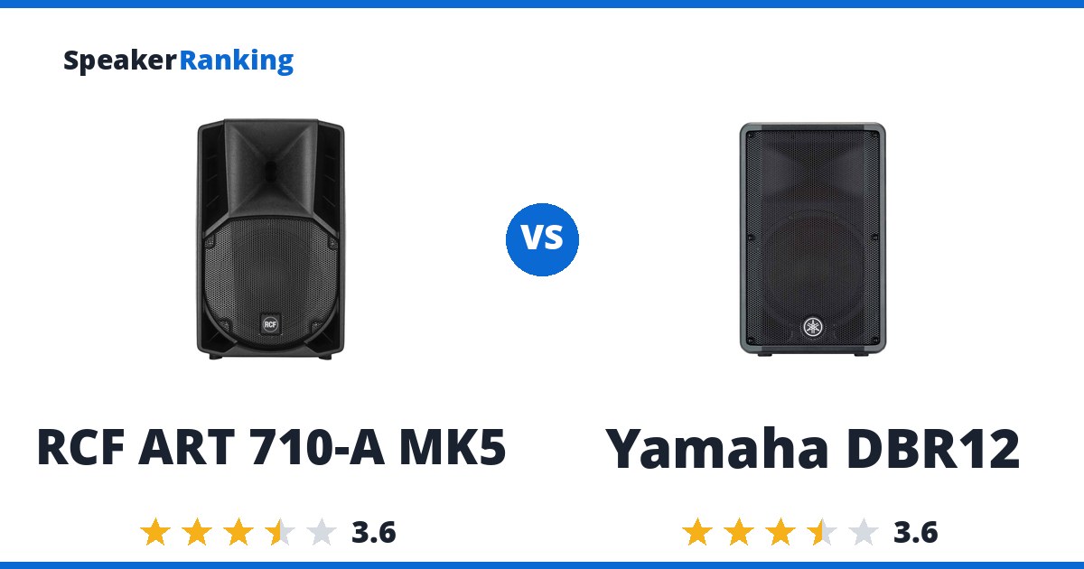 RCF ART 710-A MK5 vs Yamaha DBR12