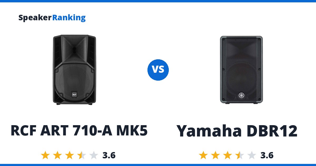 RCF ART 710-A MK5 vs Yamaha DBR12