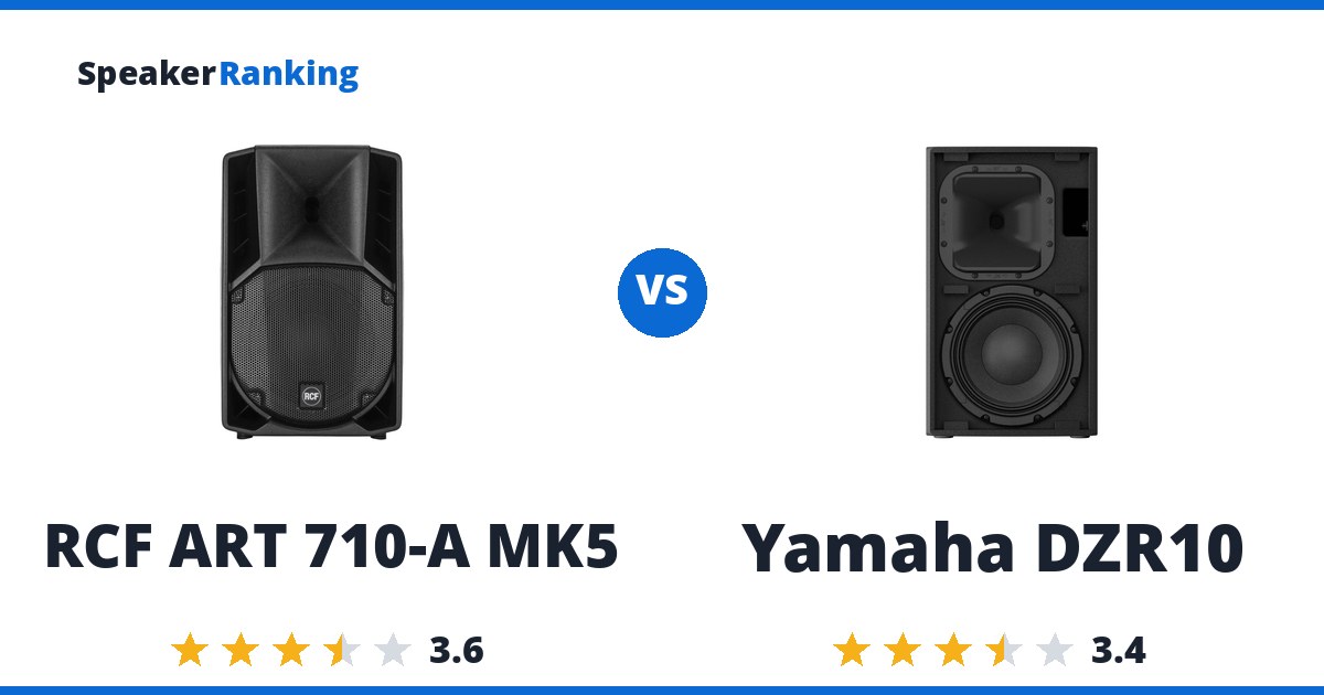 RCF ART 710-A MK5 vs Yamaha DZR10