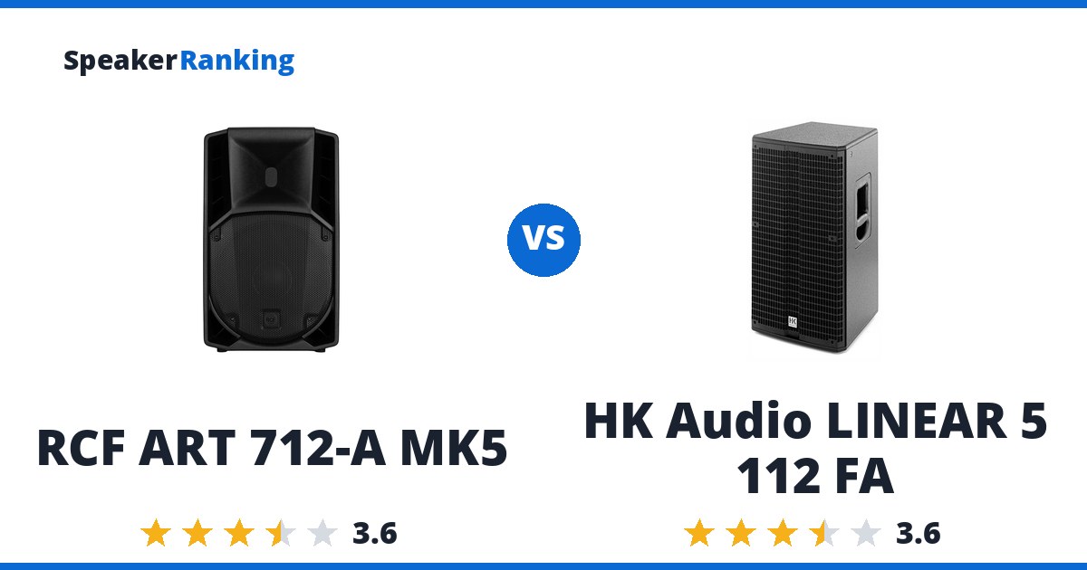 RCF ART 712-A MK5 vs HK Audio LINEAR 5 112 FA