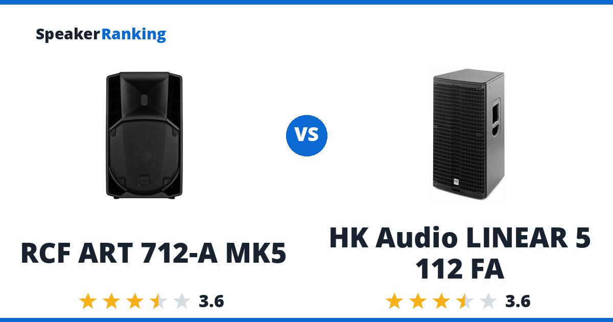 RCF ART 712-A MK5 vs HK Audio LINEAR 5 112 FA