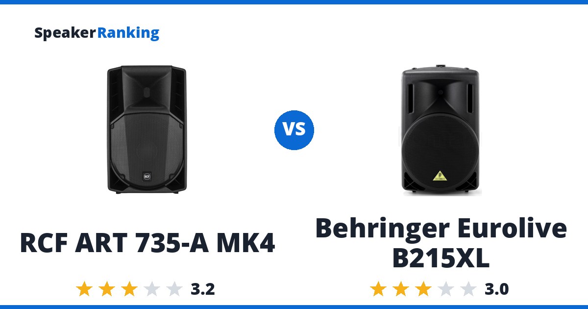 RCF ART 735-A MK4 vs Behringer Eurolive B215XL