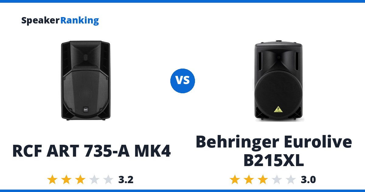 RCF ART 735-A MK4 vs Behringer Eurolive B215XL