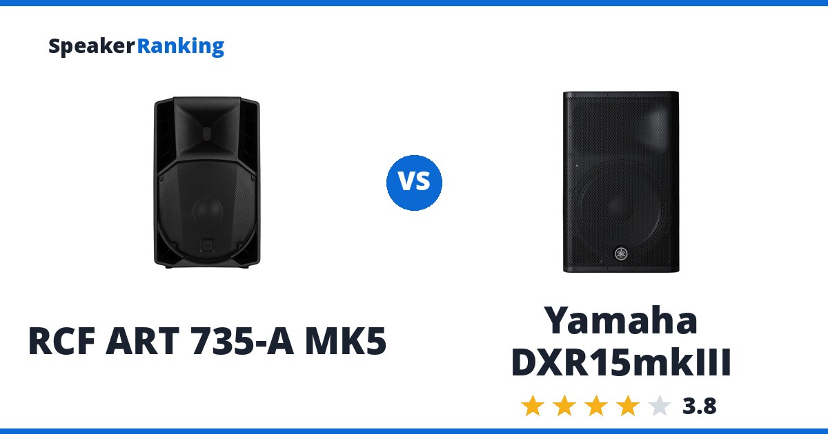 RCF ART 735-A MK5 vs Yamaha DXR15mkIII