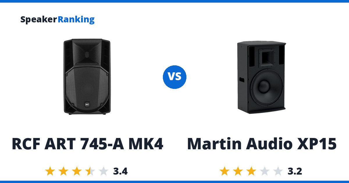 RCF ART 745-A MK4 vs Martin Audio XP15