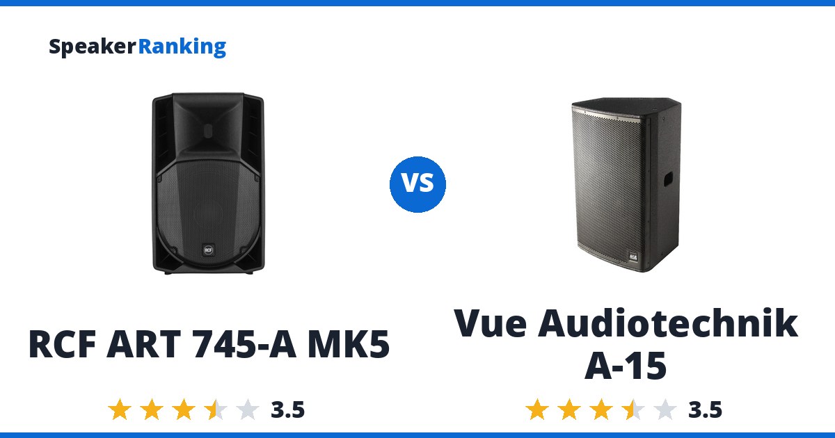 RCF ART 745-A MK5 vs Vue Audiotechnik A-15