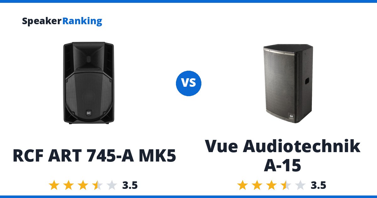 RCF ART 745-A MK5 vs Vue Audiotechnik A-15