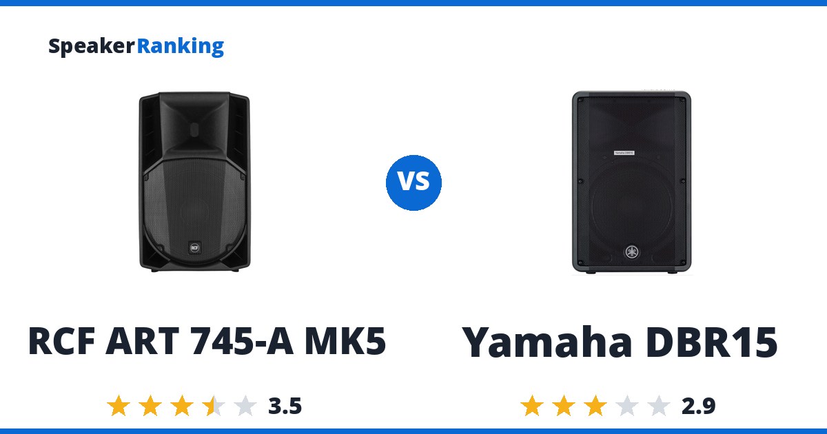 RCF ART 745-A MK5 vs Yamaha DBR15