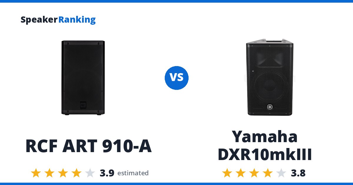 RCF ART 910-A vs Yamaha DXR10mkIII