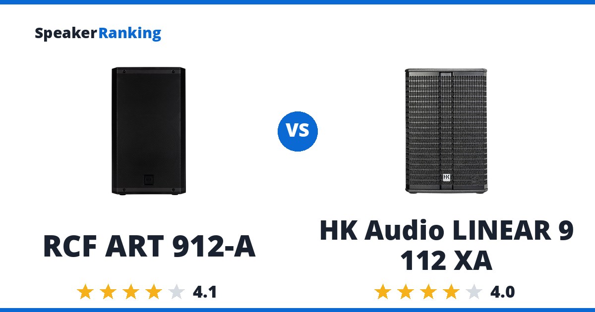 RCF ART 912-A vs HK Audio LINEAR 9 112 XA