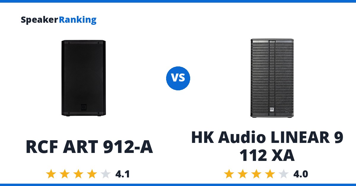 RCF ART 912-A vs HK Audio LINEAR 9 112 XA