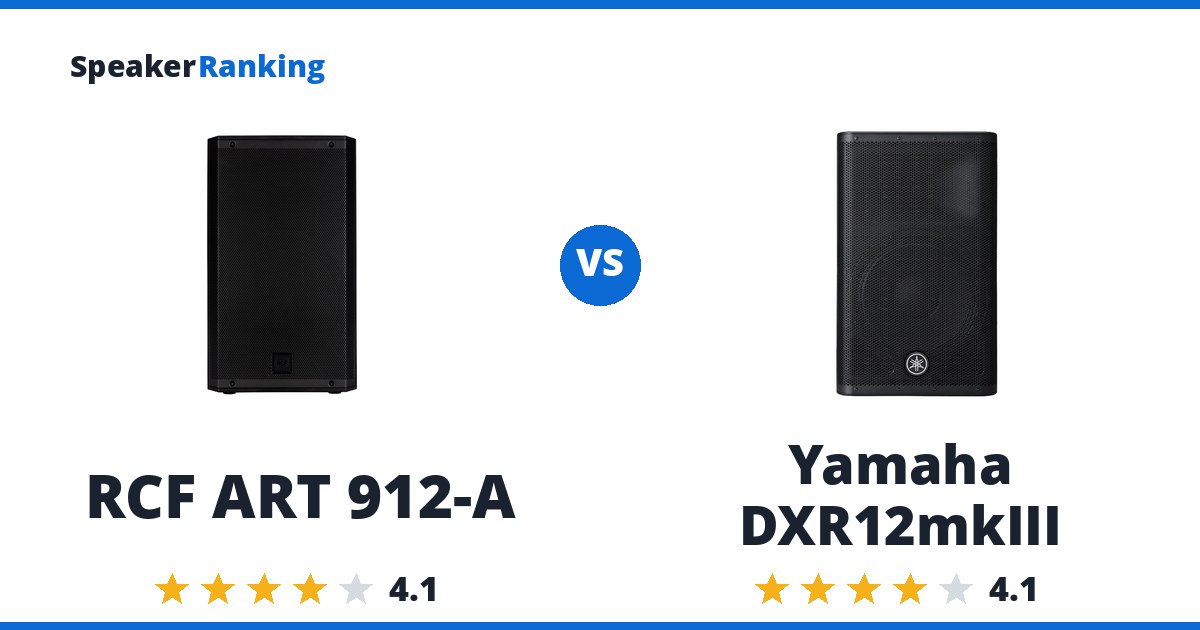 RCF ART 912-A vs Yamaha DXR12mkIII
