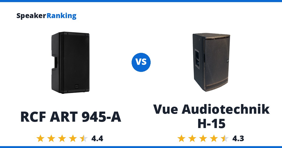 RCF ART 945-A vs Vue Audiotechnik H-15