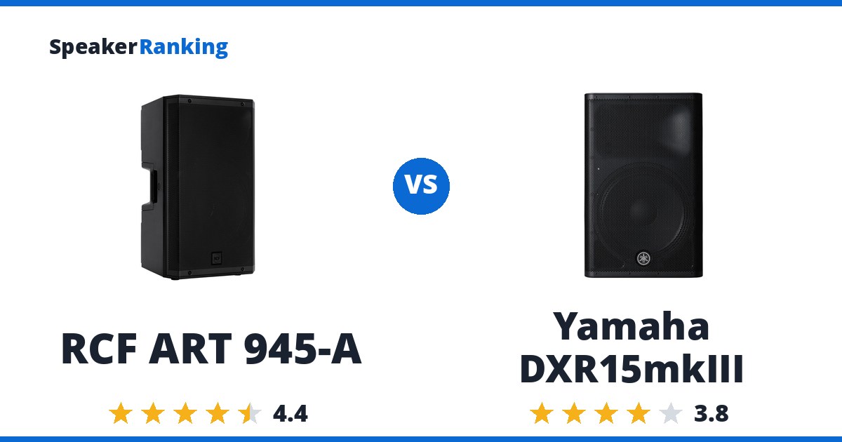 RCF ART 945-A vs Yamaha DXR15mkIII
