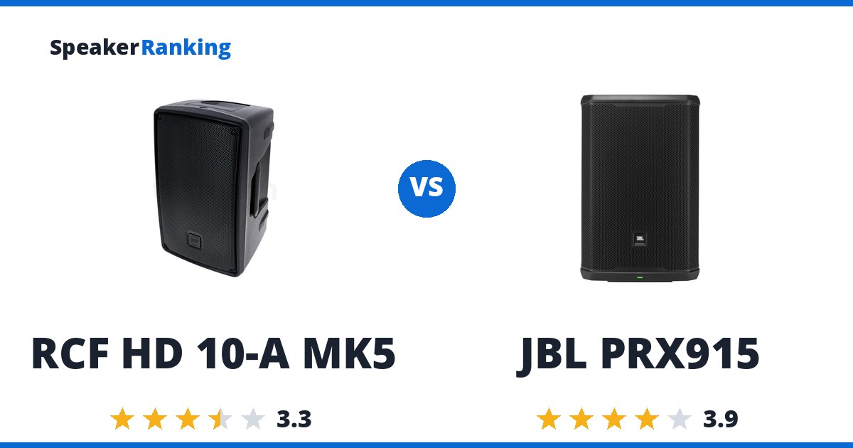 RCF HD 10-A MK5 vs JBL PRX915