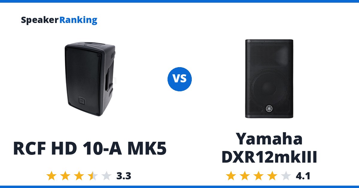 RCF HD 10-A MK5 vs Yamaha DXR12mkIII