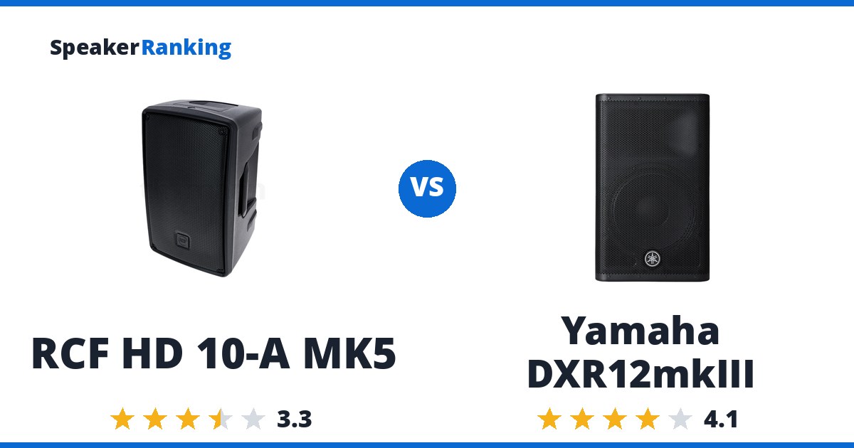 RCF HD 10-A MK5 vs Yamaha DXR12mkIII