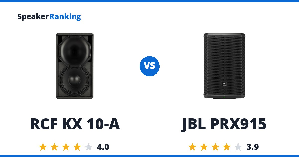 RCF KX 10-A vs JBL PRX915