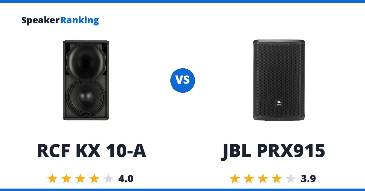 RCF KX 10-A vs JBL PRX915