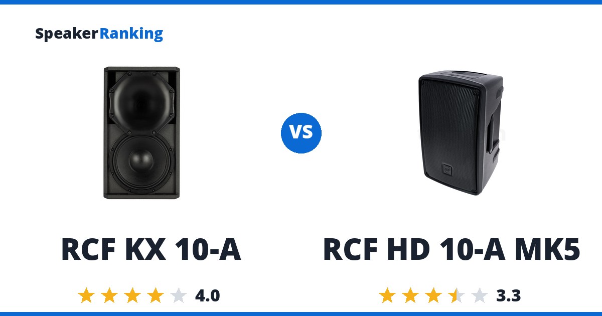 RCF KX 10-A vs RCF HD 10-A MK5