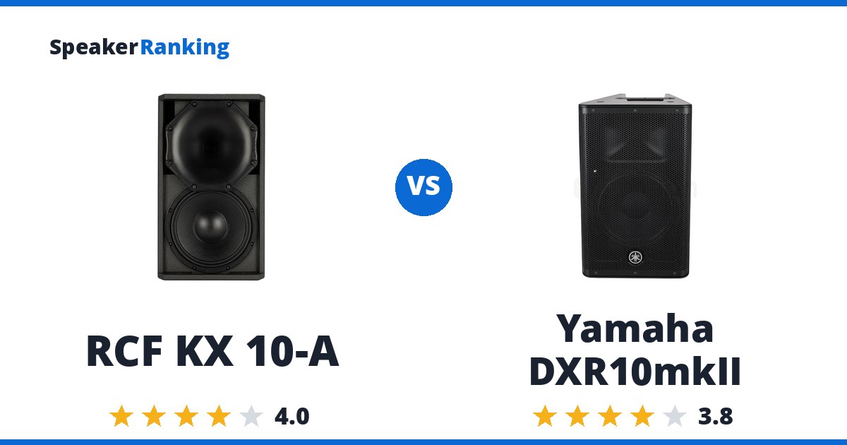 RCF KX 10-A vs Yamaha DXR10mkII