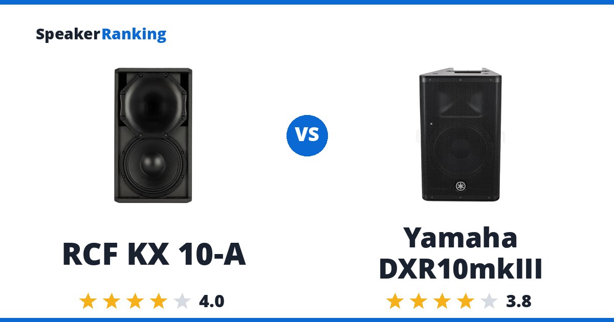 RCF KX 10-A vs Yamaha DXR10mkIII