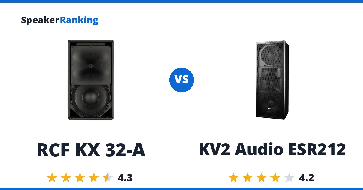RCF KX 32-A vs KV2 Audio ESR212