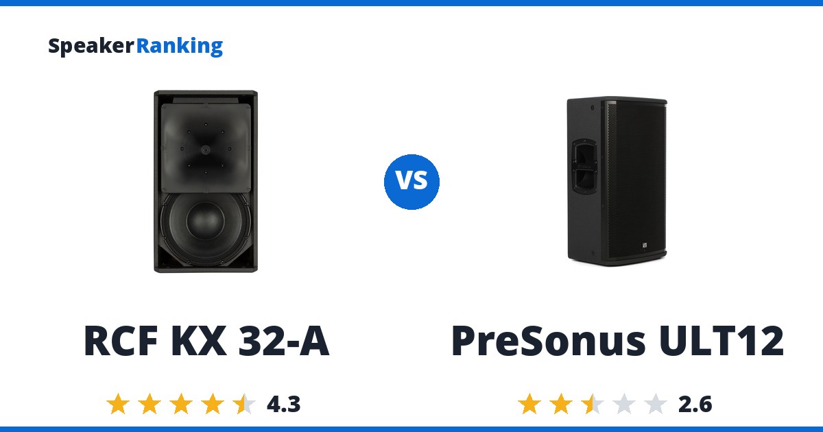 RCF KX 32-A vs PreSonus ULT12