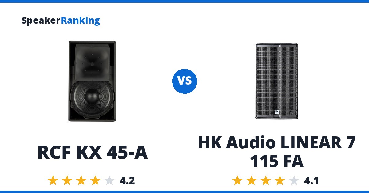 RCF KX 45-A vs HK Audio LINEAR 7 115 FA