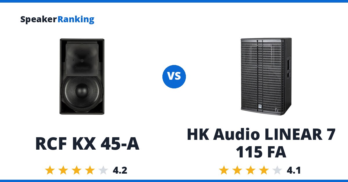 RCF KX 45-A vs HK Audio LINEAR 7 115 FA