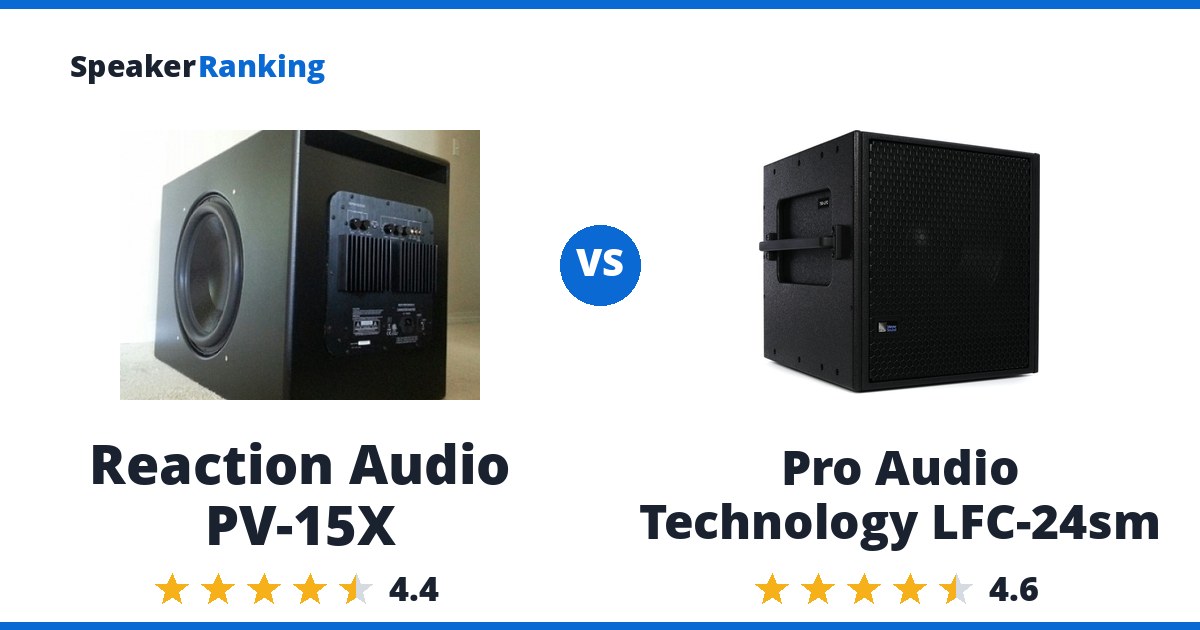 Reaction Audio PV-15X vs Pro Audio Technology LFC-24sm