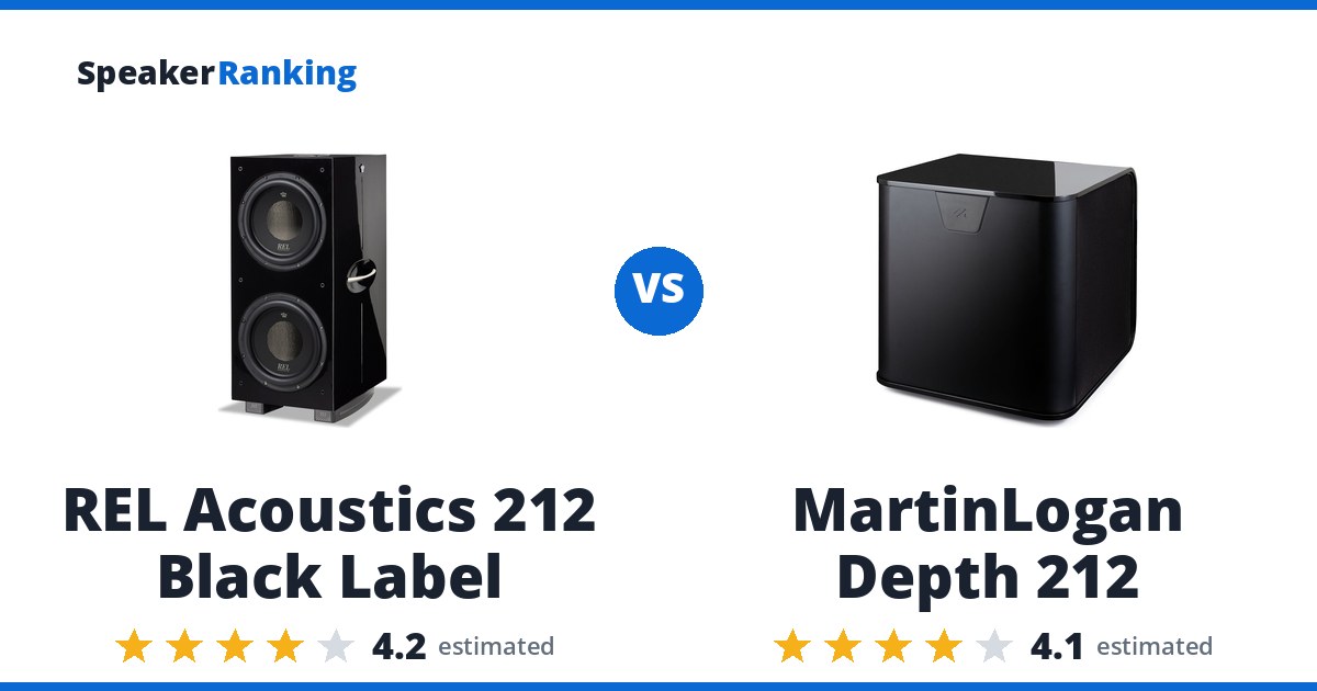 REL Acoustics 212 Black Label vs MartinLogan Depth 212