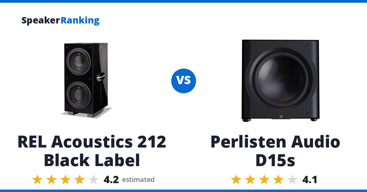 REL Acoustics 212 Black Label vs Perlisten Audio D15s