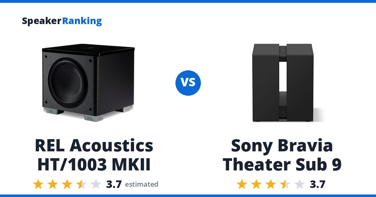 REL Acoustics HT/1003 MKII vs Sony Bravia Theater Sub 9
