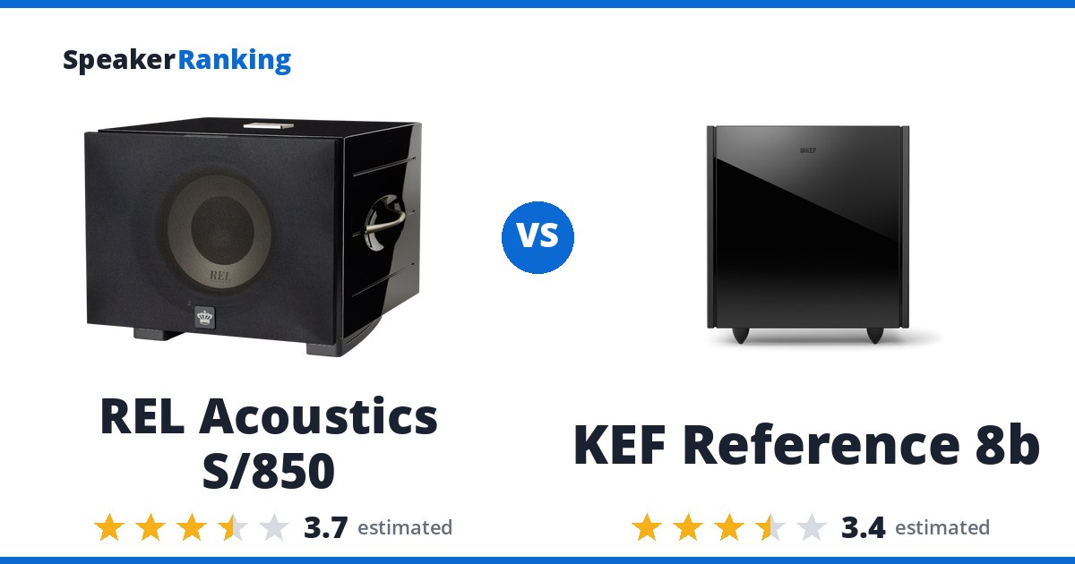 REL Acoustics S/850 vs KEF Reference 8b