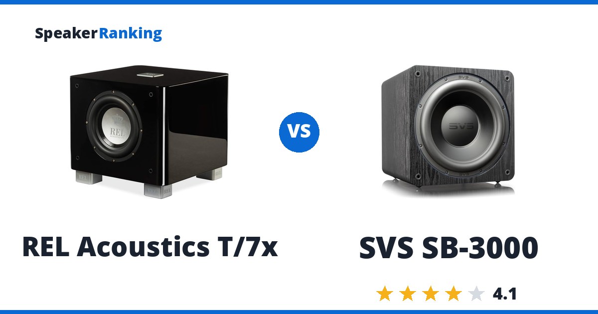 REL Acoustics T/7x vs SVS SB-3000