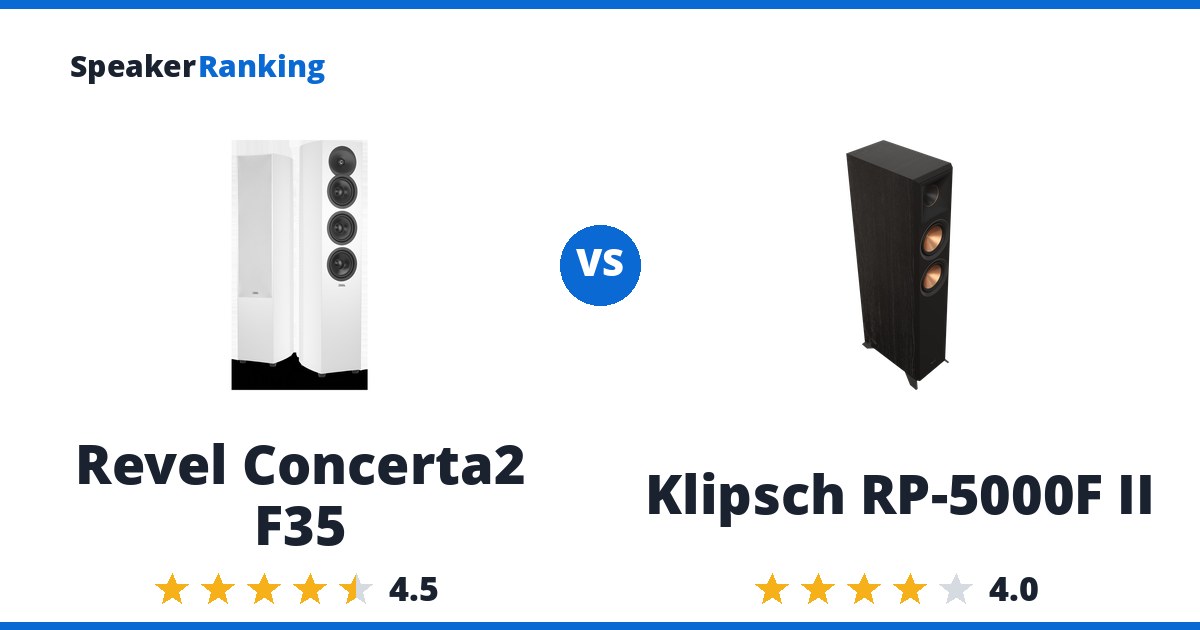 Revel Concerta2 F35 vs Klipsch RP-5000F II