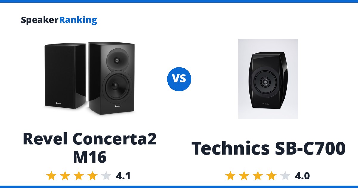Revel Concerta2 M16 vs Technics SB-C700