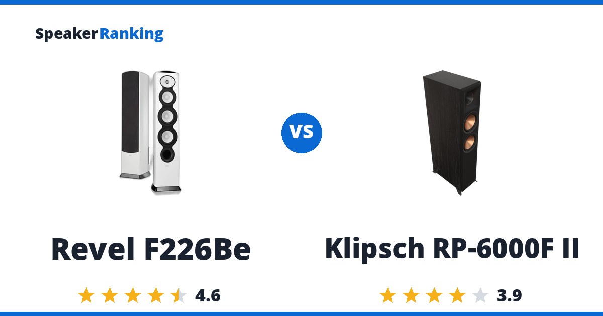 Revel F226Be vs Klipsch RP-6000F II