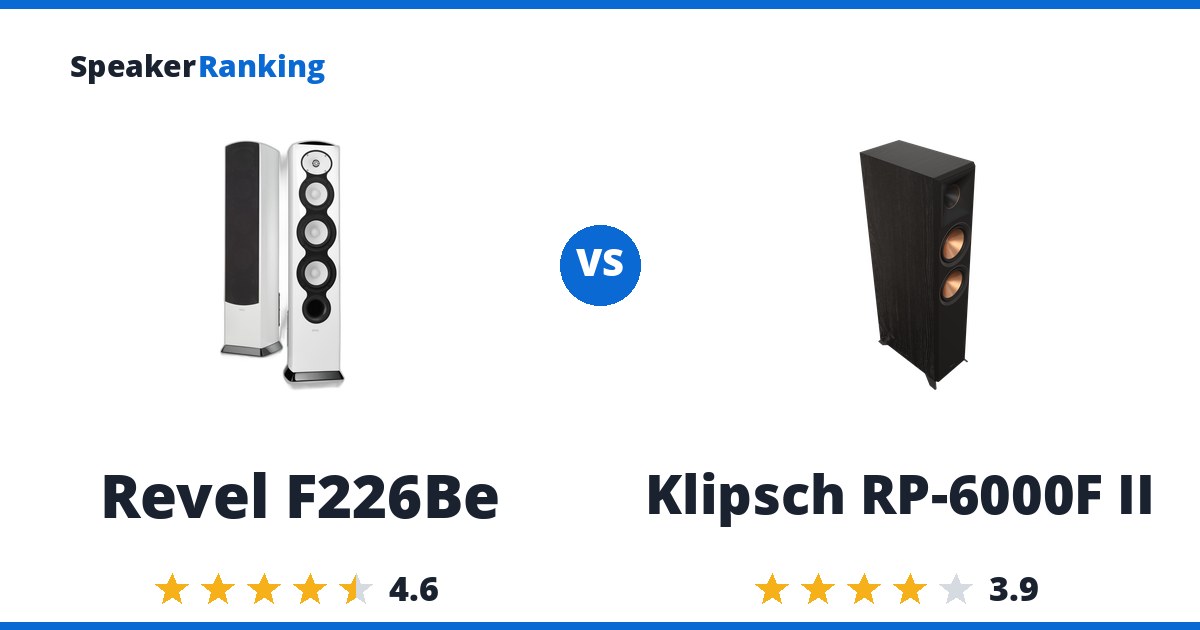 Revel F226Be vs Klipsch RP-6000F II