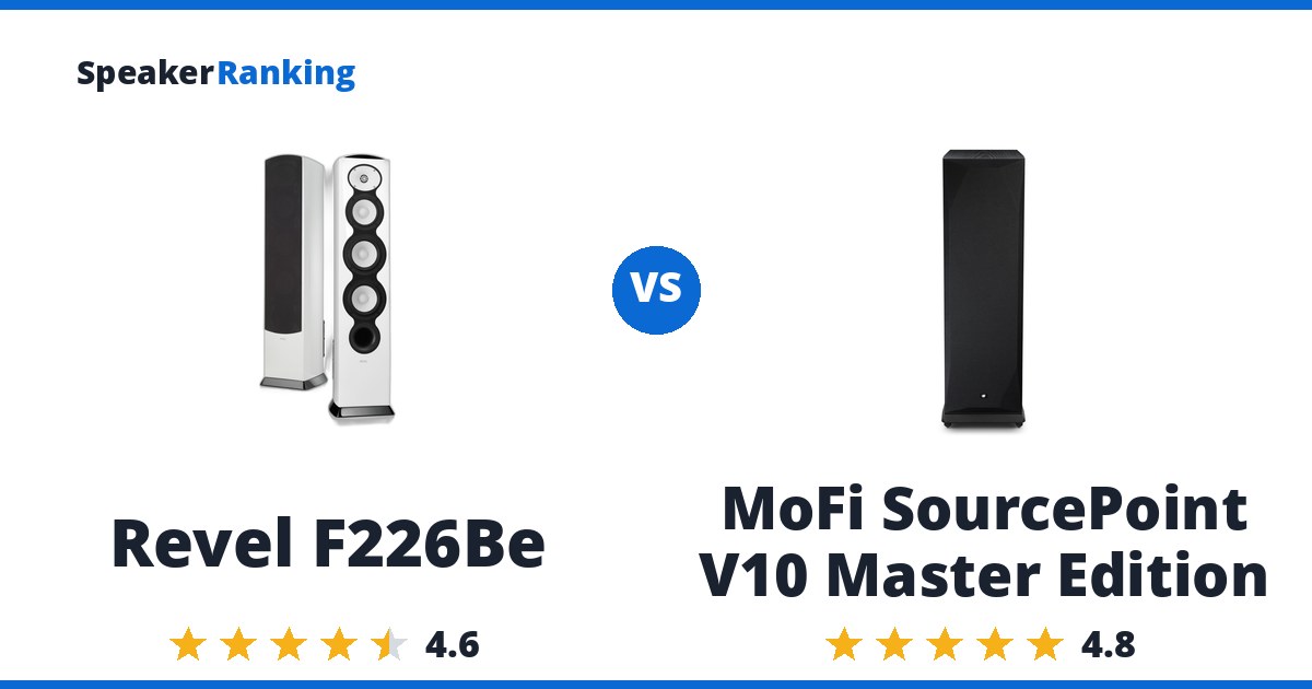 Revel F226Be vs MoFi SourcePoint V10 Master Edition