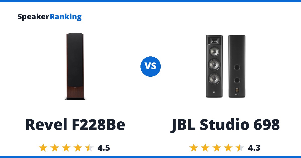 Revel F228Be vs JBL Studio 698