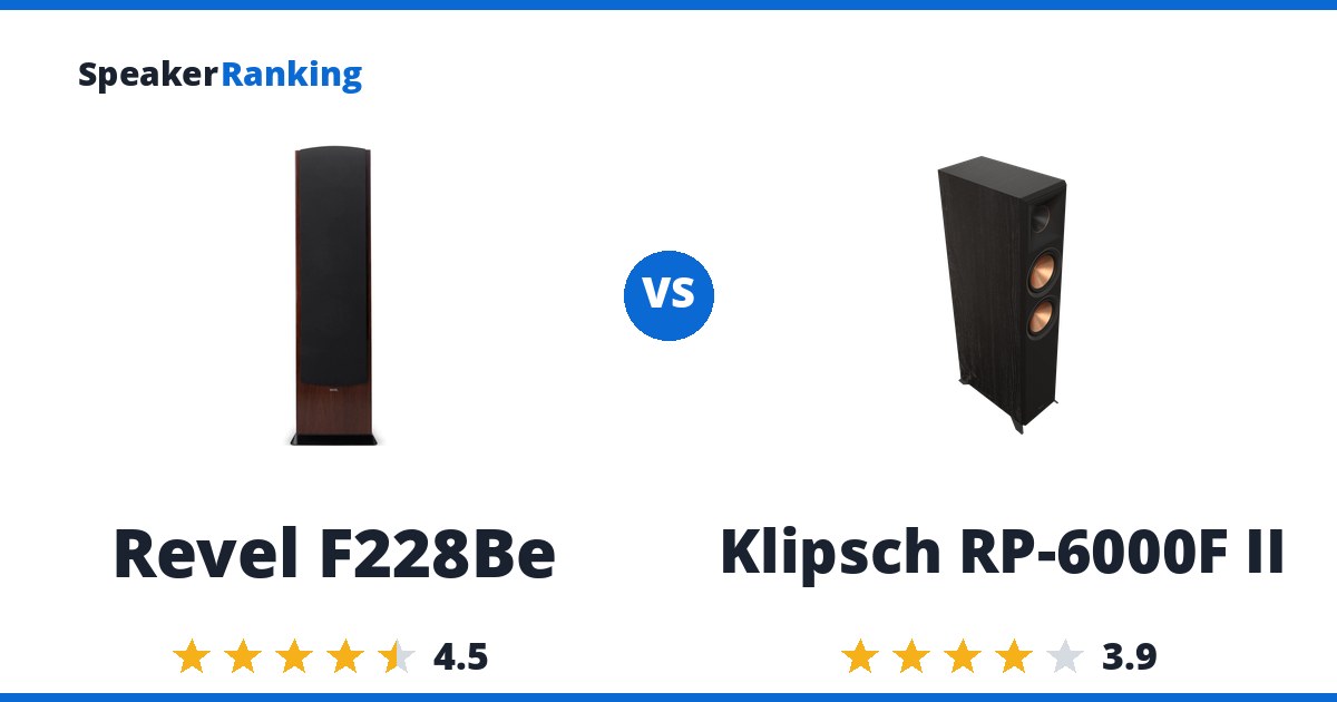 Revel F228Be vs Klipsch RP-6000F II