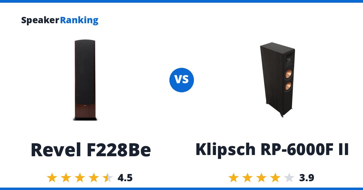 Revel F228Be vs Klipsch RP-6000F II