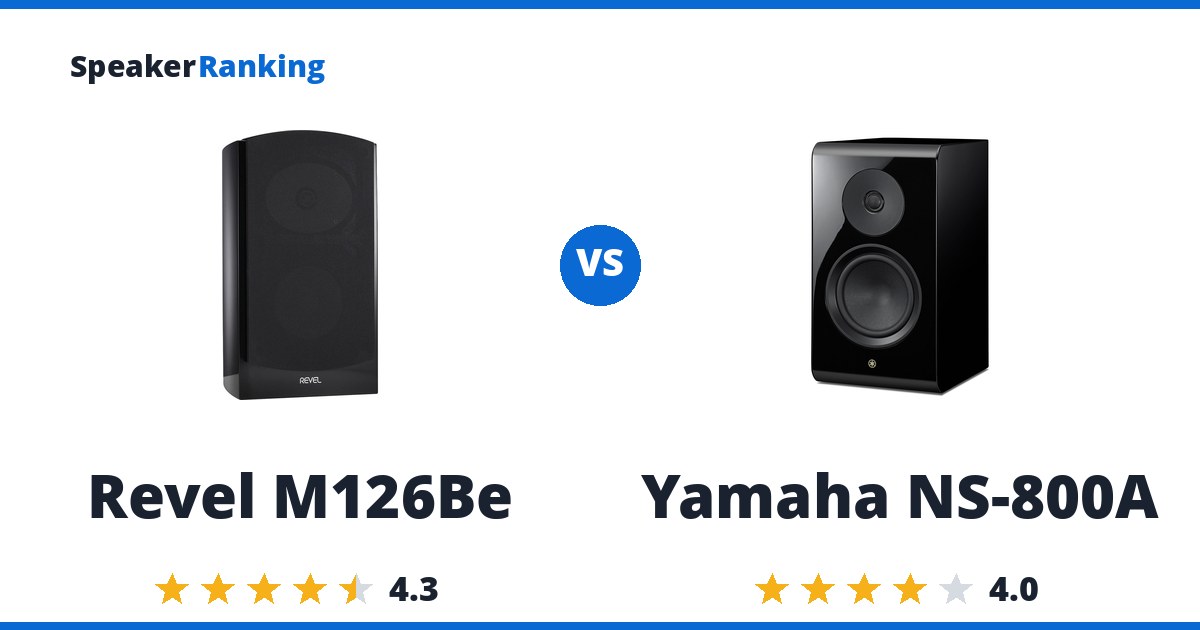 Revel M126Be vs Yamaha NS-800A