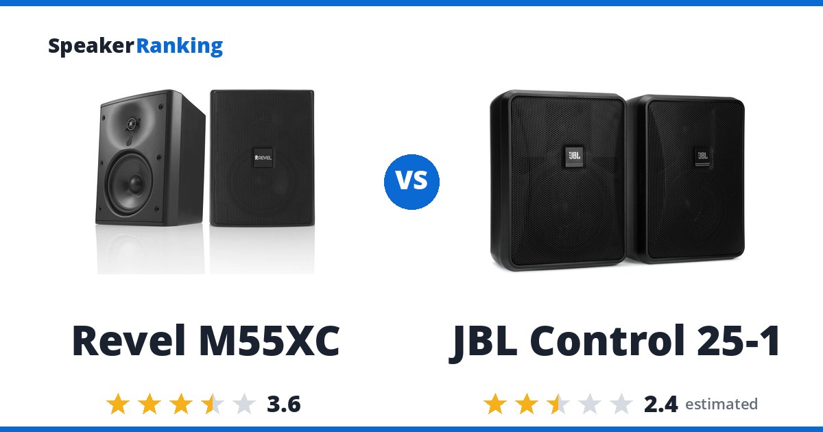 Revel M55XC vs JBL Control 25-1