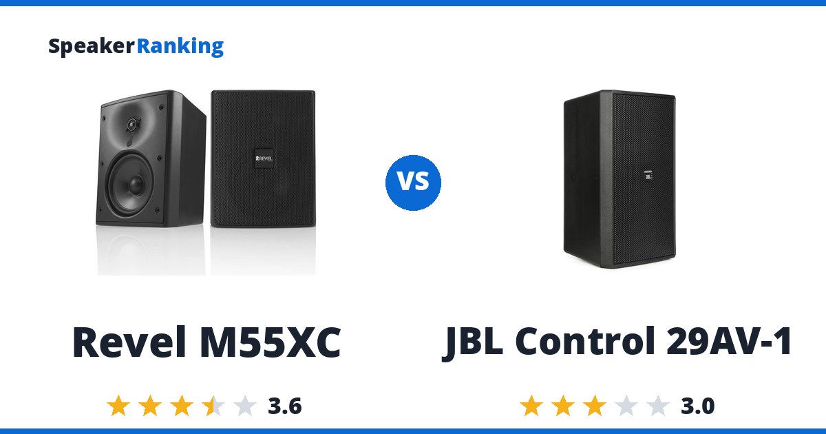 Revel M55XC vs JBL Control 29AV-1