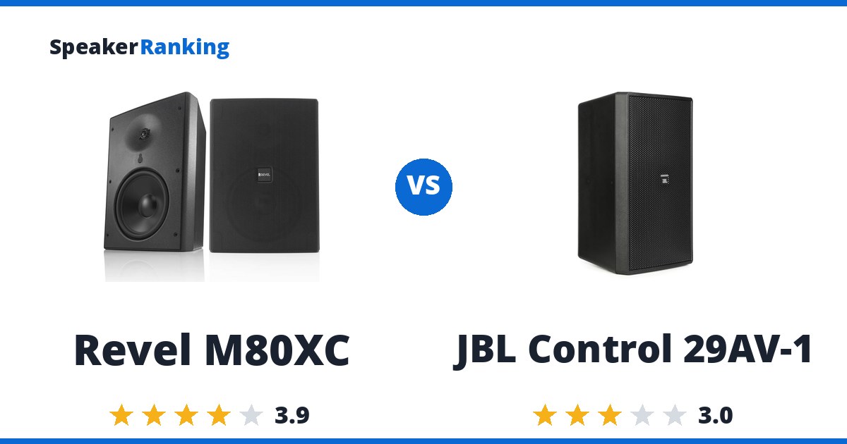 Revel M80XC vs JBL Control 29AV-1