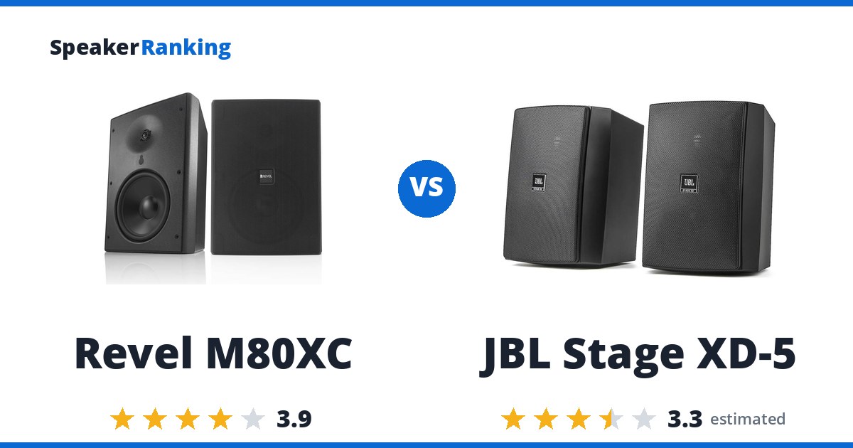 Revel M80XC vs JBL Stage XD-5